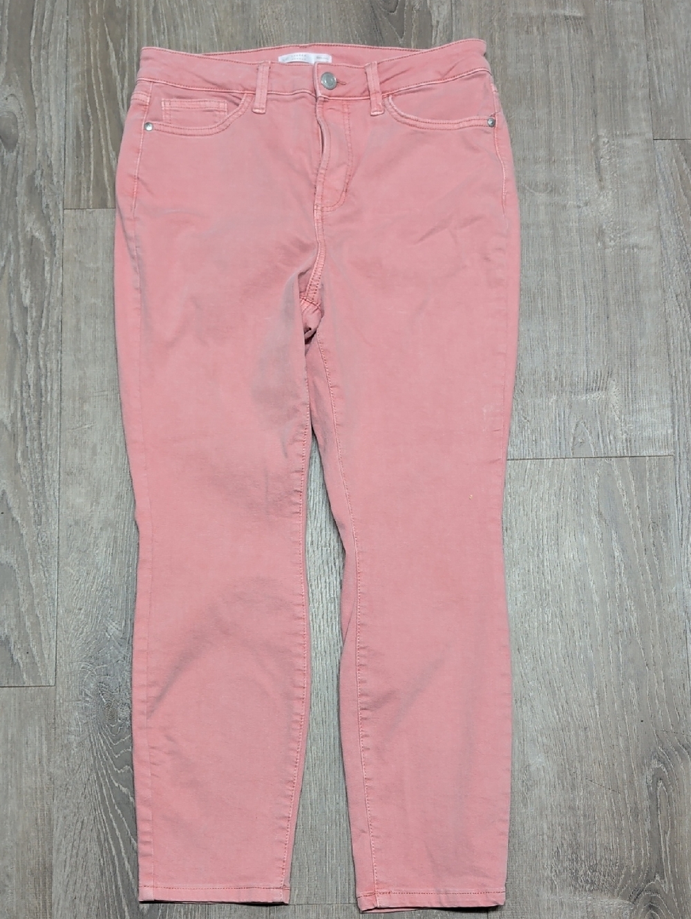 LC Lauren Conrad Blush Pink Skinny Ankle Jeans